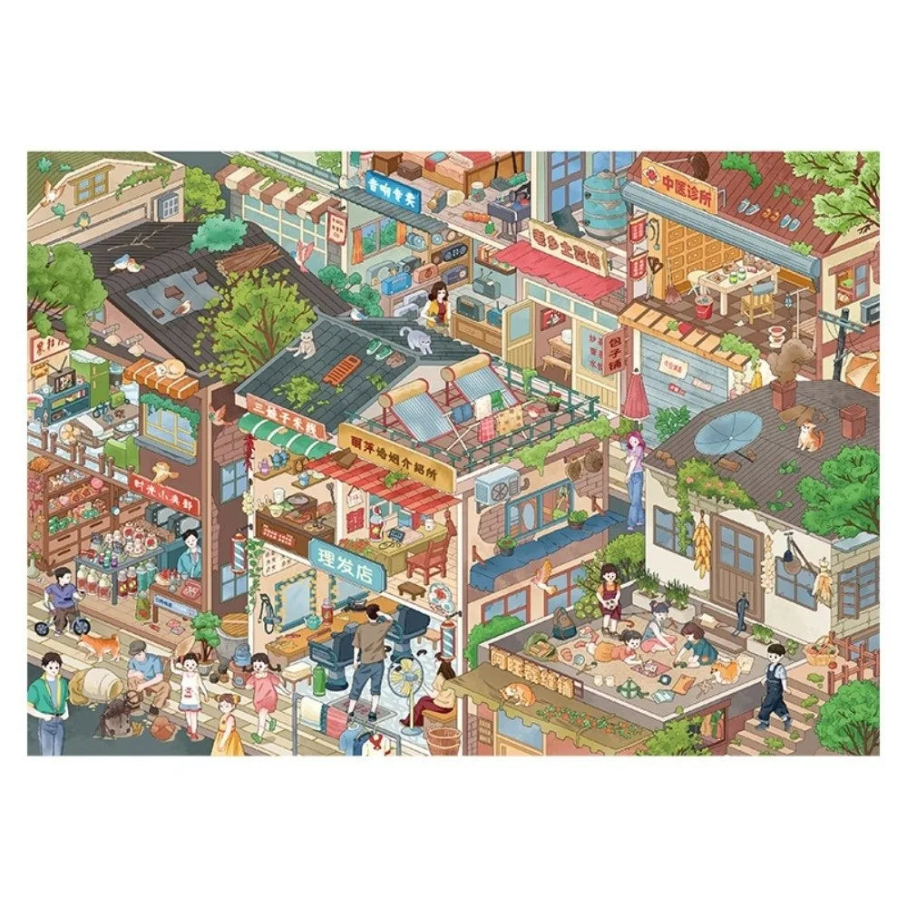 Kawaii 3D Miniature DIY Stickers – Cabin Town Scrapbook Decor