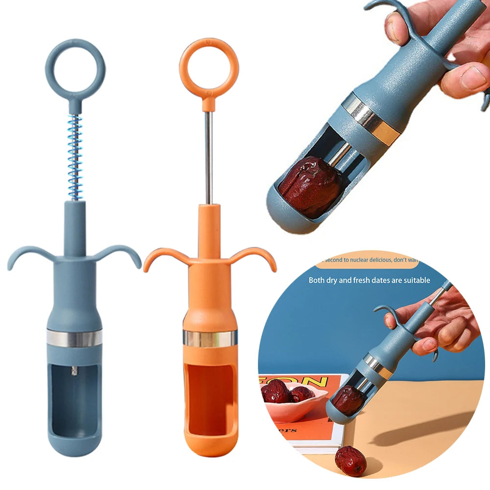 Cherry, Olive & Jujube Pitter – Stainless Steel Fruit Core Remover Tool (1, 2, or 5-Pack)