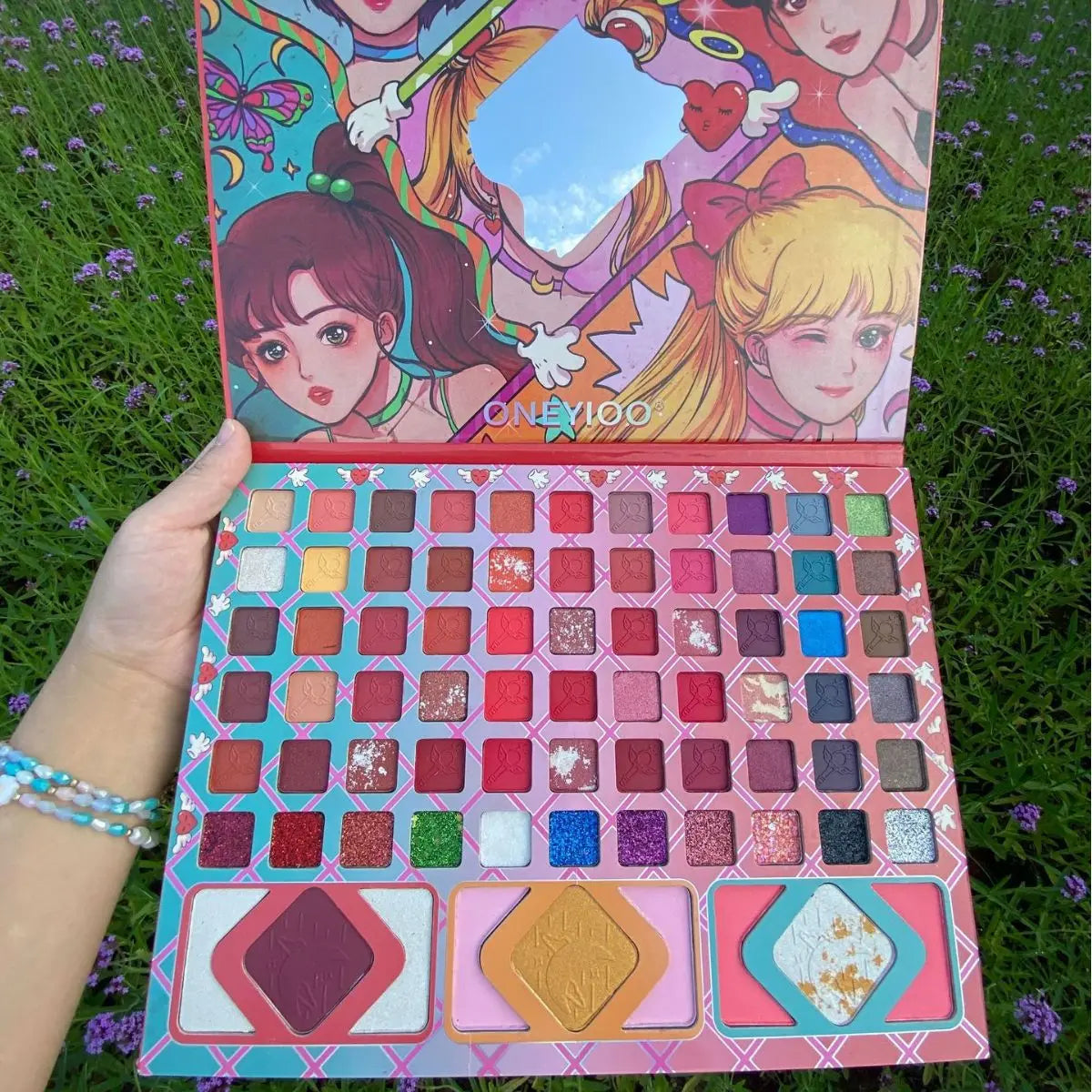 96-Color Shimmer Matte Glitter Eyeshadow Palette | Neon & Bold