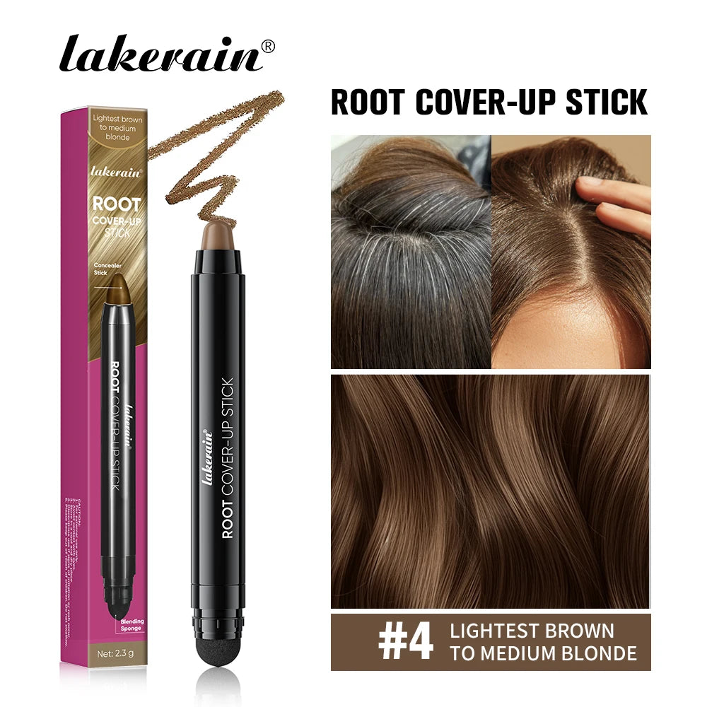 Lakerain Hair Dye Pen Men Women Precise Gray Coverage Stick Smudge-Resistant Long-Lasting Makeup Smooth Application Dye Stick Peaceful Pleasures Health and Wellness P4