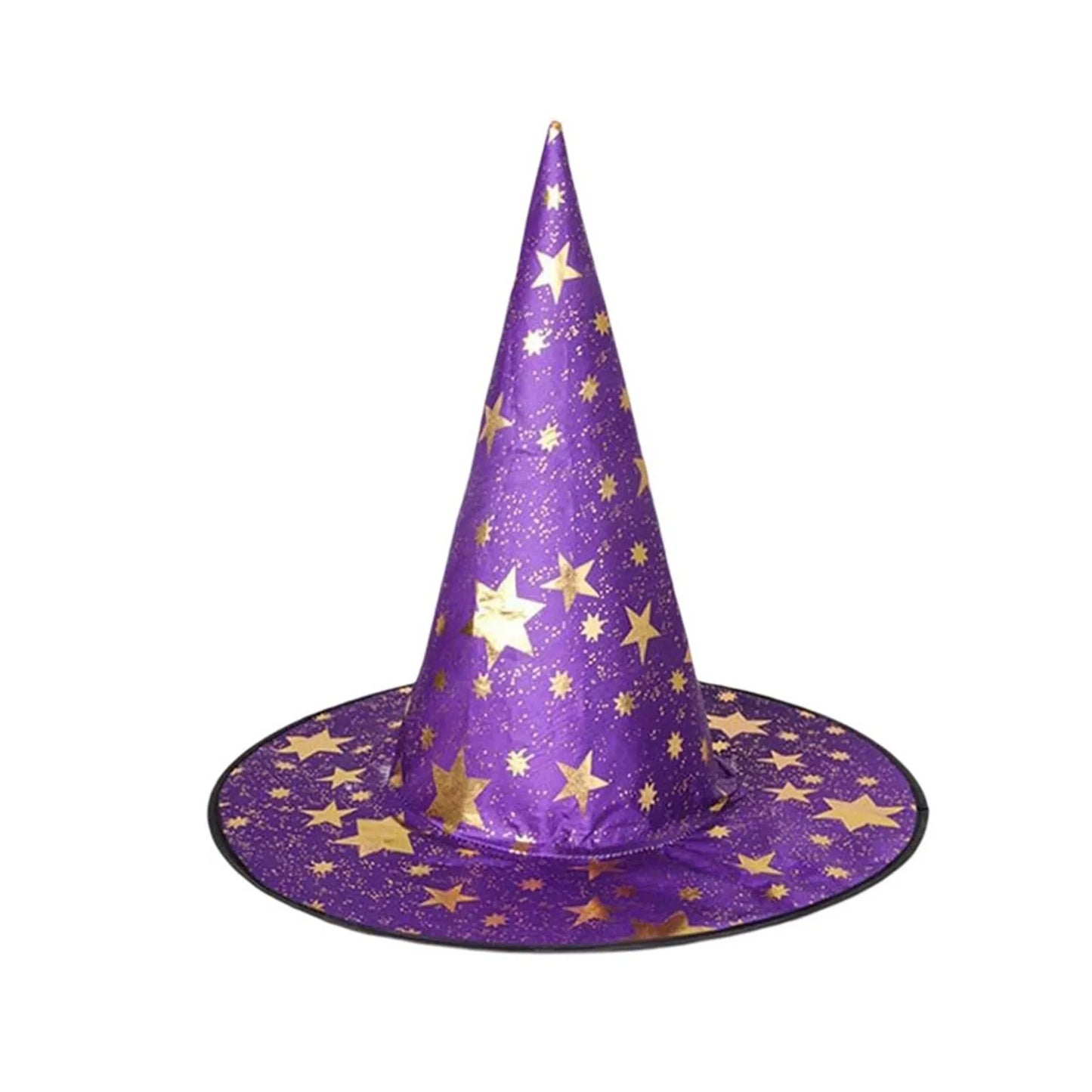 Halloween Hat Children Adult Masquerade Dress Up Magician Bronzing Wizard Pentagram Hat Halloween Party Witch Hat Favor Peaceful Pleasures Health and Wellness Purple One Size