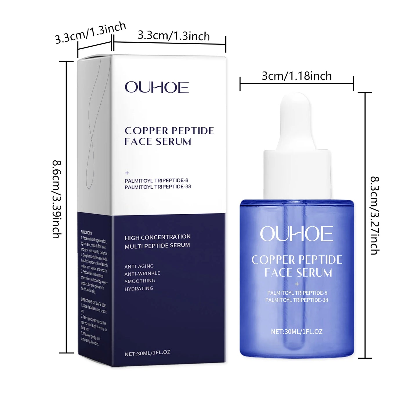 Copper Peptide Facial Serum – Firming & Anti-Aging, 30ml Peaceful Pleasures Health and Wellness