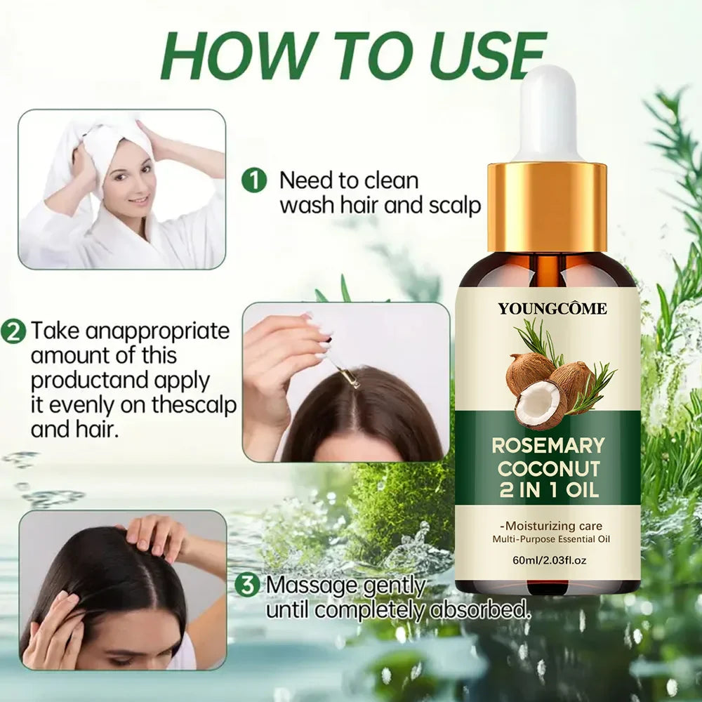 YOUNGCOME Rosemary & Coconut Oil Scalp Serum | Hair Treatment