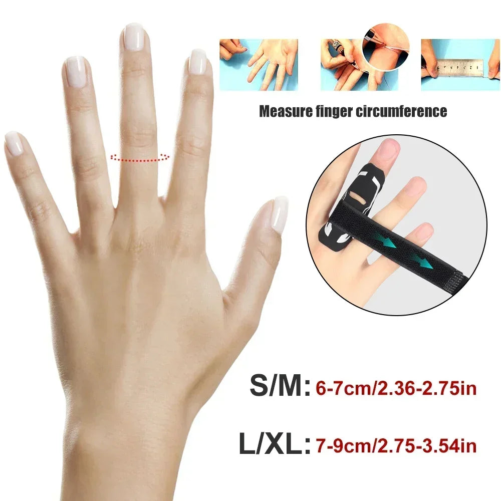 1PCS Finger Sleeves Protectors,Finger Buddy Bands Adjustable Trigger Finger Brace Splint Support for Sport Basketball Baseball Peaceful Pleasures Health and Wellness