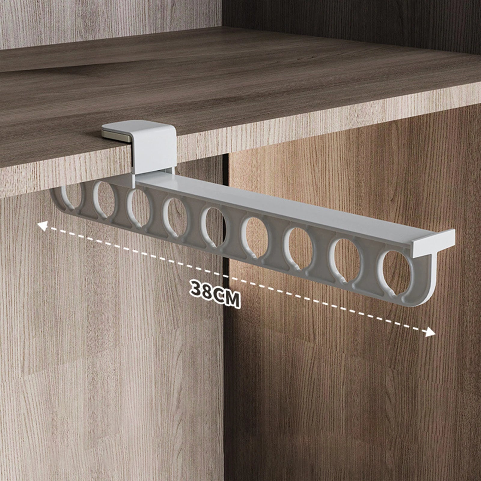 Retractable Closet Pull Out Rod Heavy Duty Closet Valet Rod Suitable for Wardrobes and Storage Areas Peaceful Pleasures Health and Wellness