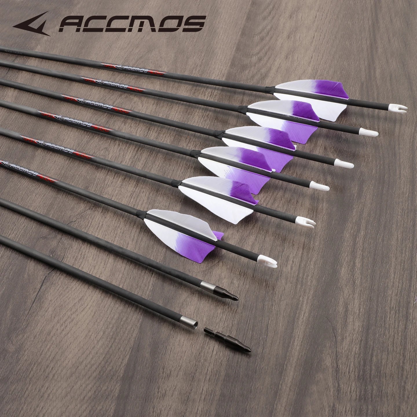 6 Pure Carbon Arrow ID5 Spine 300 350 400 500 600 700 800 Shaft 3