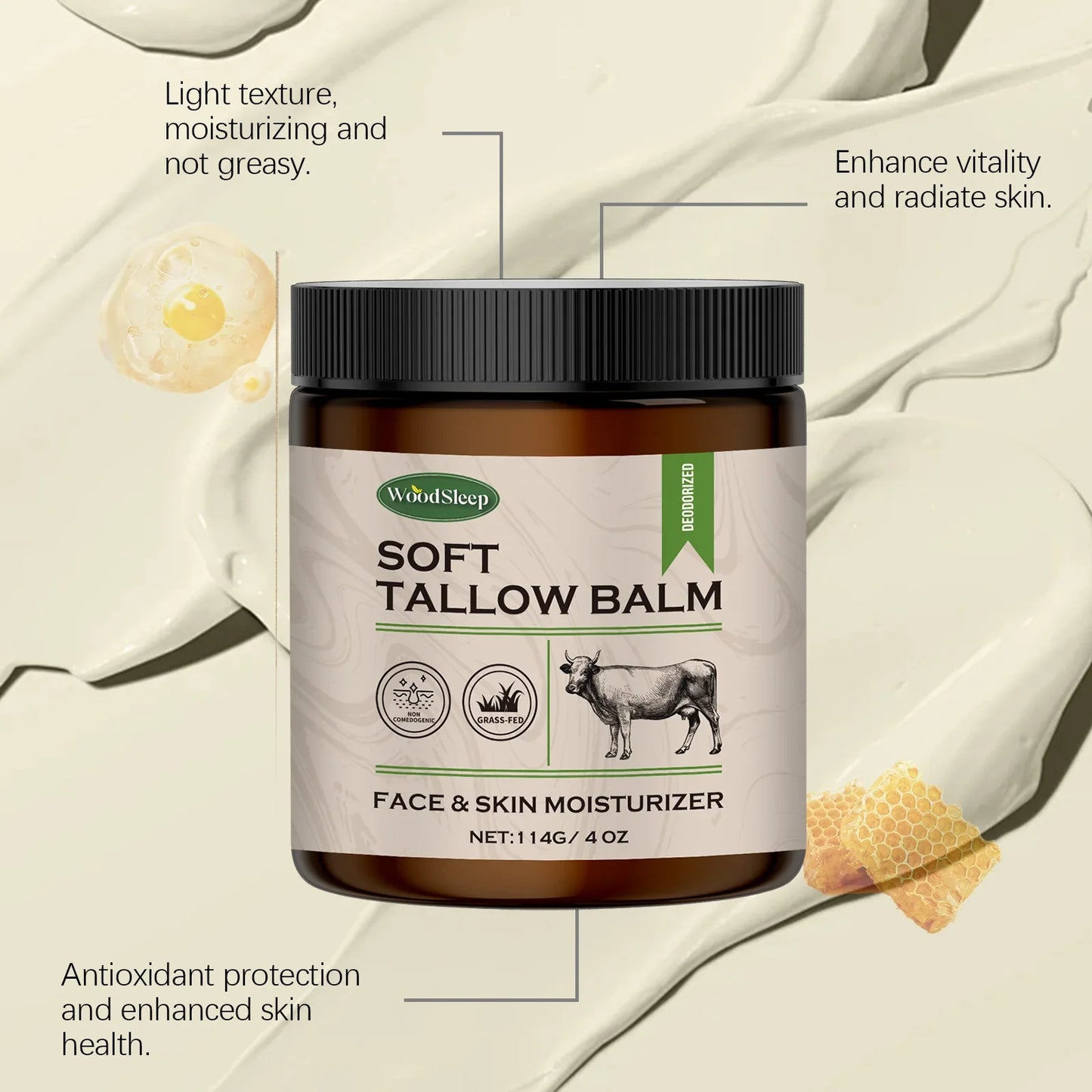 WOODSLEEP Shea Butter Cream – Deep Moisturizer Face & Body