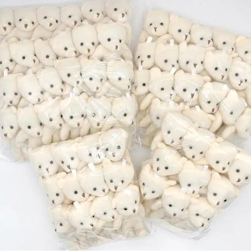 Mini Plush Bear Dolls Set – Party Favors & DIY Gifts for Girls