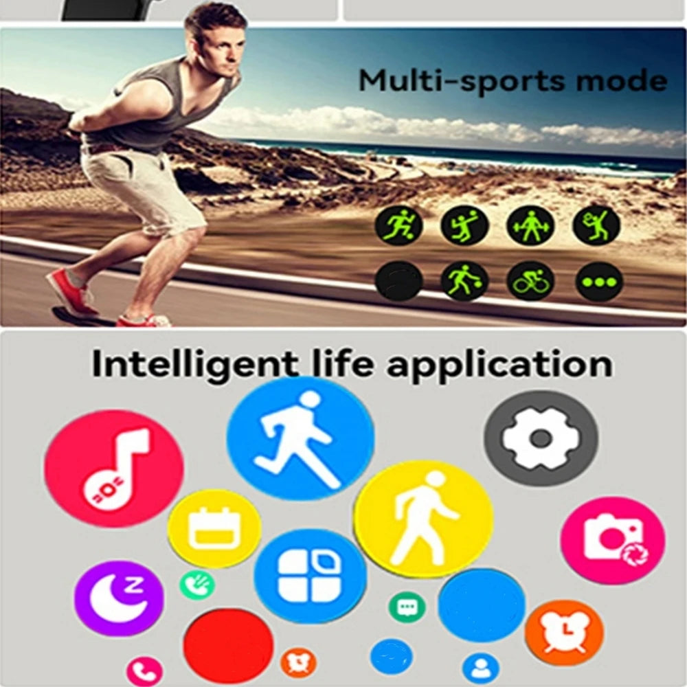 CHAONB H9 Smartwatch – Calls, Heart Rate & Fitness Tracker