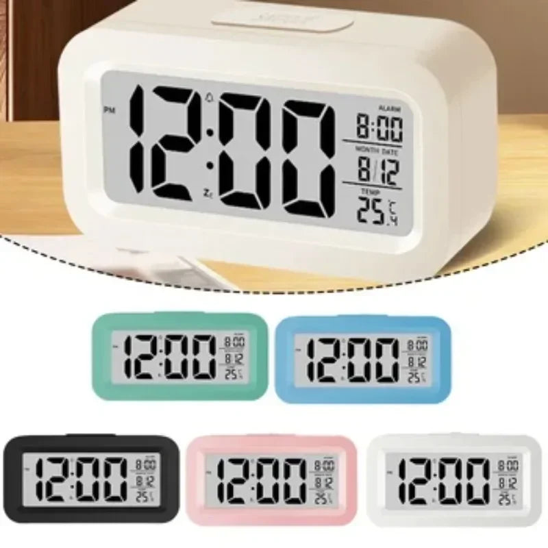 Desk Decorations Table Clock Bedroom Decoration Led Digital Alarm Clock Data Times Calendar Electronic Multi-function Desktop Peaceful Pleasures Health and Wellness