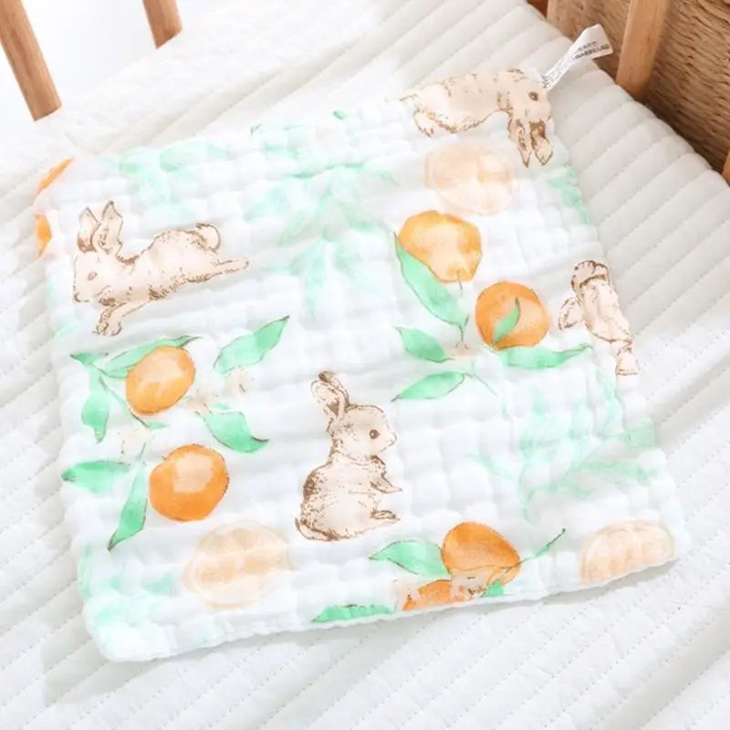 Soft 6-Layer Cotton Baby Bib & Face Towel | Quick Absorbent