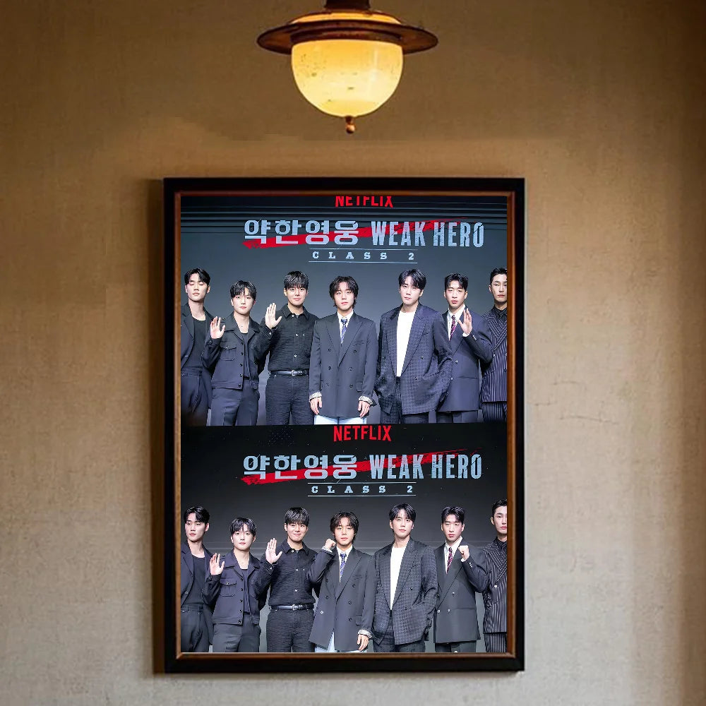 Korea W-Weak Hero Class 2 Poster HD art sticky wall waterproof home living room bedroom bar aesthetic decoration Peaceful Pleasures Health and Wellness z11 50X70cmNoframe