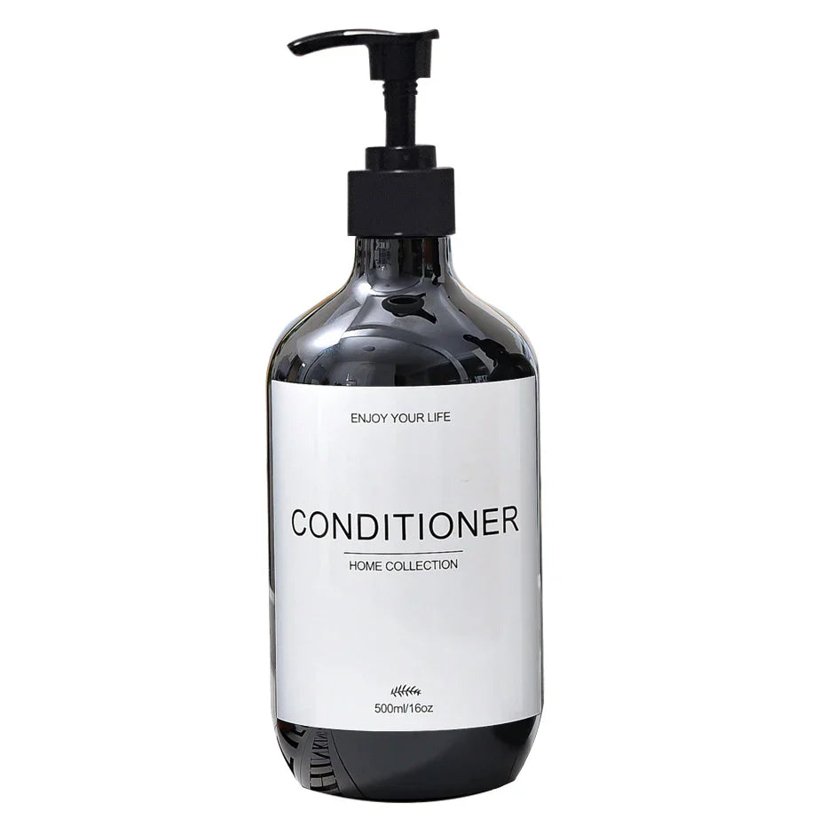 500ml Refillable Shampoo & Body Wash Pump Dispenser Bottle