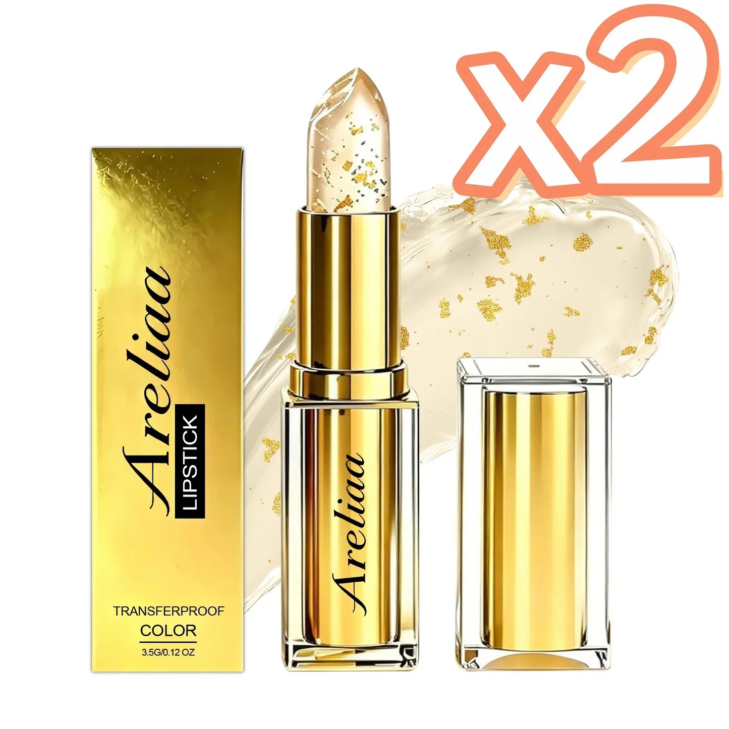 Gold Foil pH Color Changing Lip Balm & Moisturizing Lip Gloss