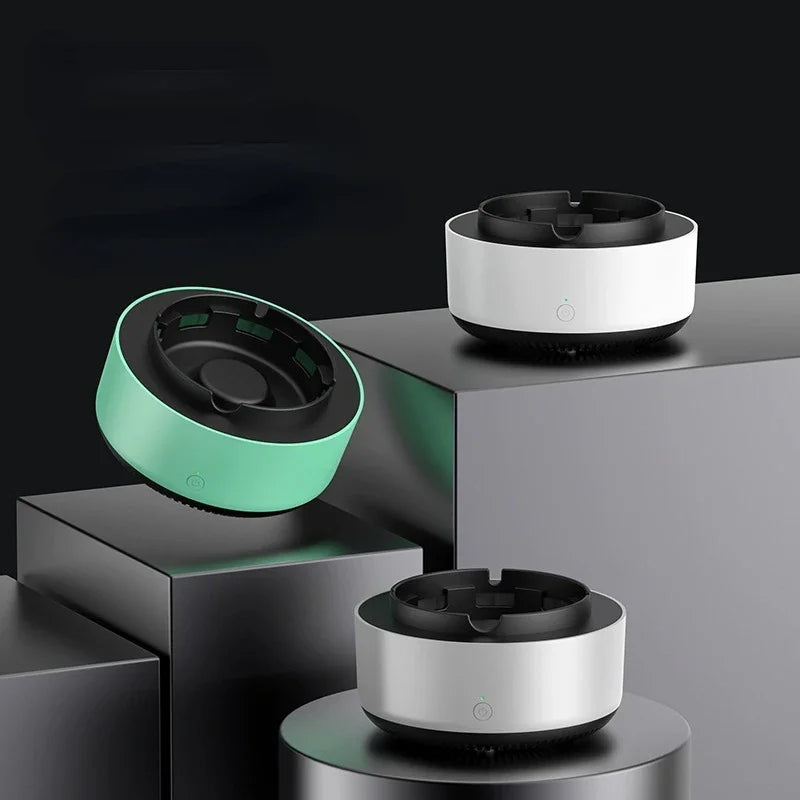 Portable Smokeless Ashtray Air Purifier Multi Filtration Removes Smoke Odor for Home Office Car Passive Smoking Protection Peaceful Pleasures Health and Wellness
