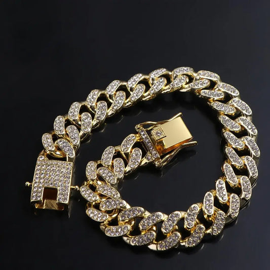 Rhinestone Dog Jewelry Necklace | Jeweled Pet Chain Collar Pet Jewelry Collar Oasis Select
