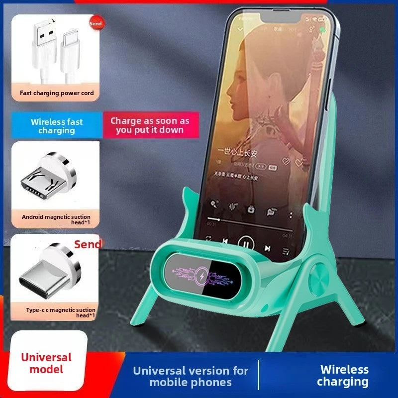 15W Qi Wireless Charger Stand with Cooling Fan – Desk & Chair