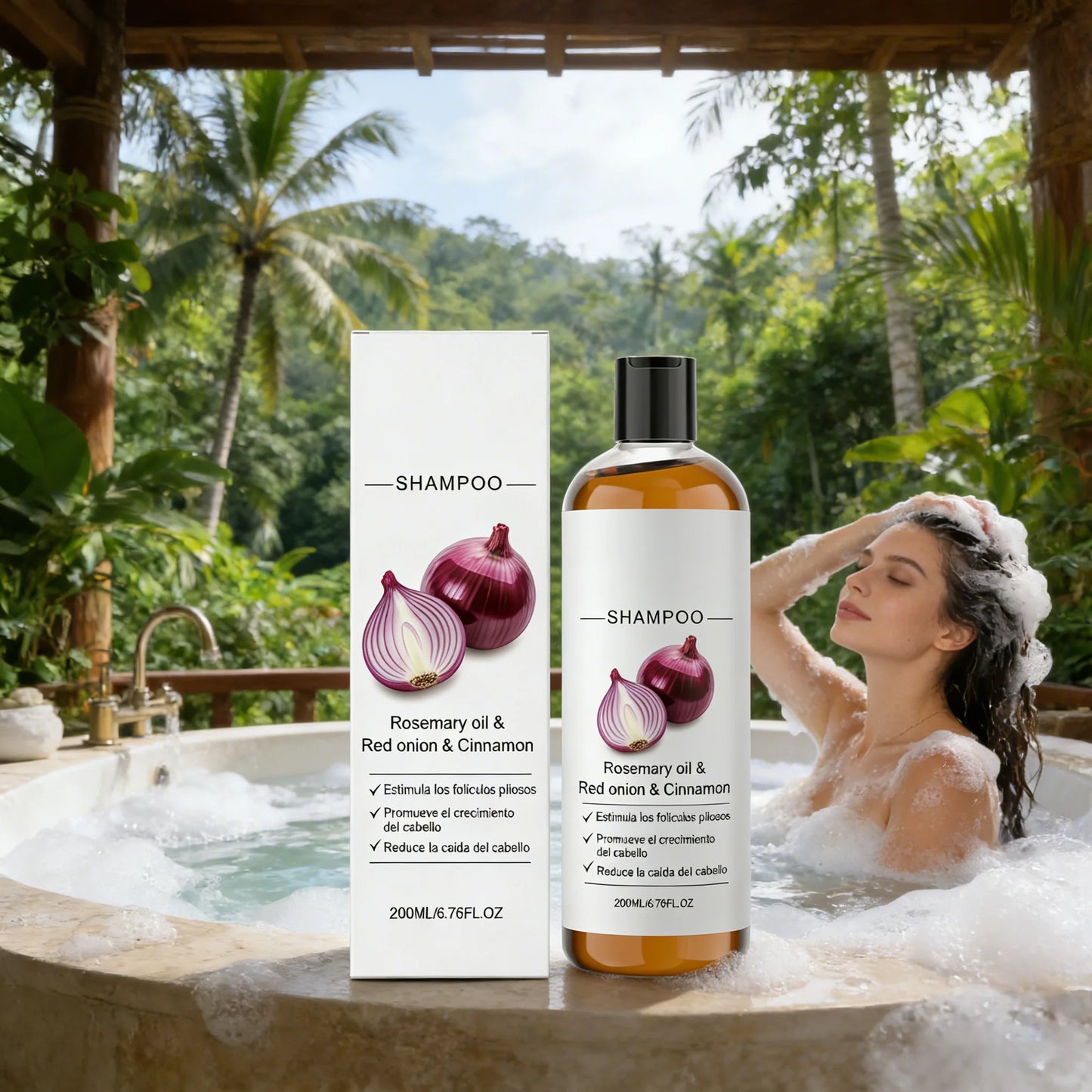 Red Onion Hair Strengthening Shampoo – Thickening & Volumizing