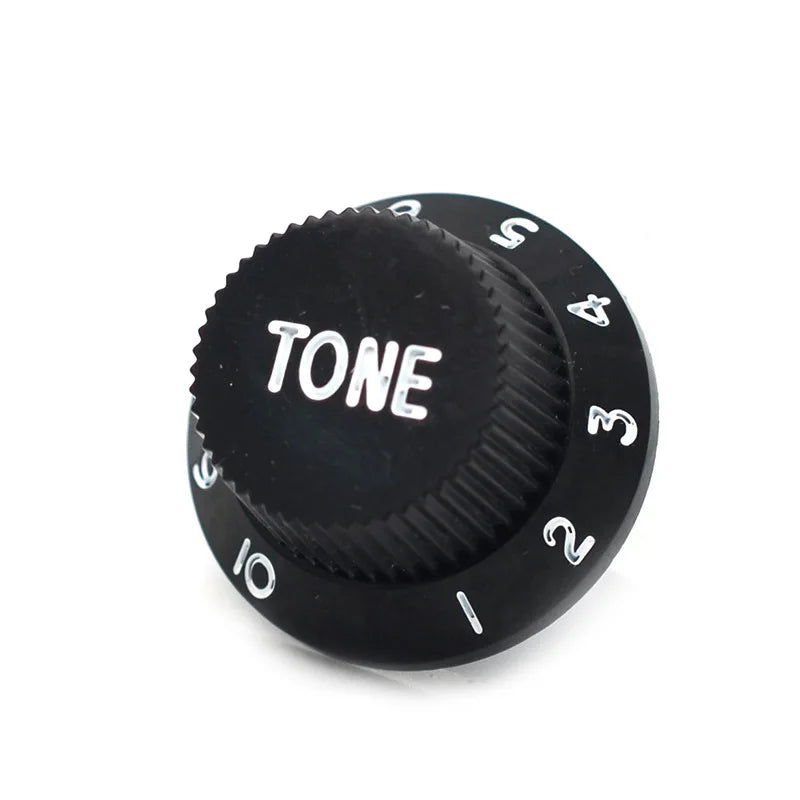 Black Plastic Volume Tone Control Knob Electric Guitar Pickup