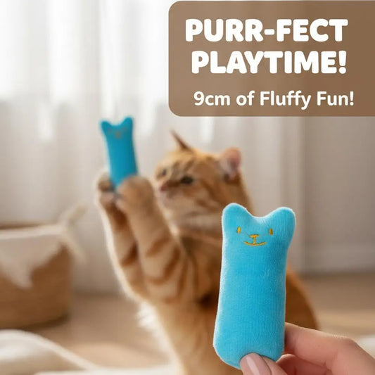 Catnip Crinkle Plush Cat Toy – Interactive Kitten Chew Toy Cat Plush Toy Peaceful Pleasures Health and Wellness