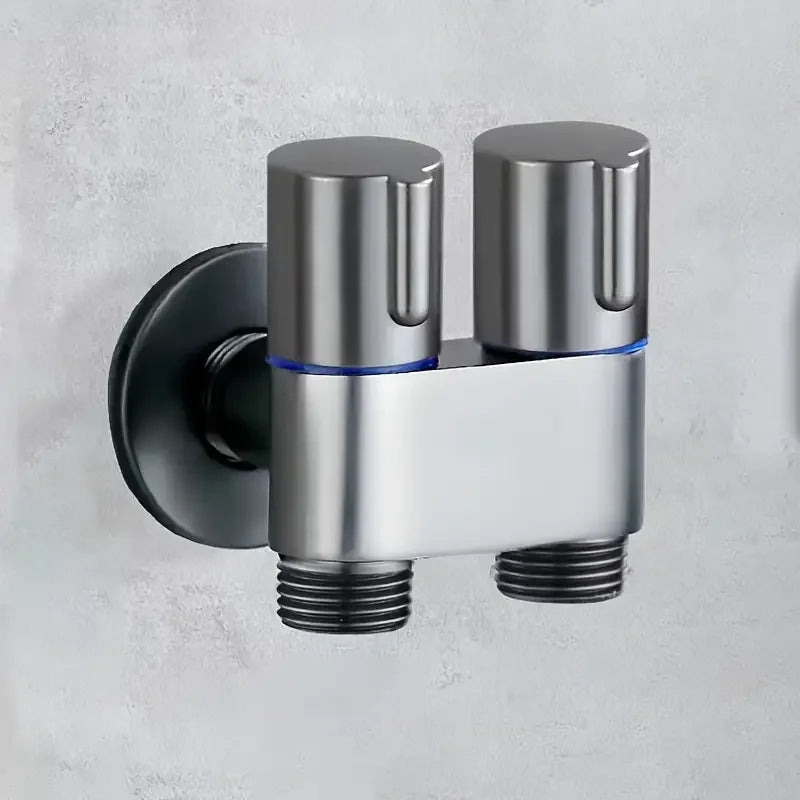 Stainless Steel Handheld Bidet Sprayer Set | Dual Outlet Valve