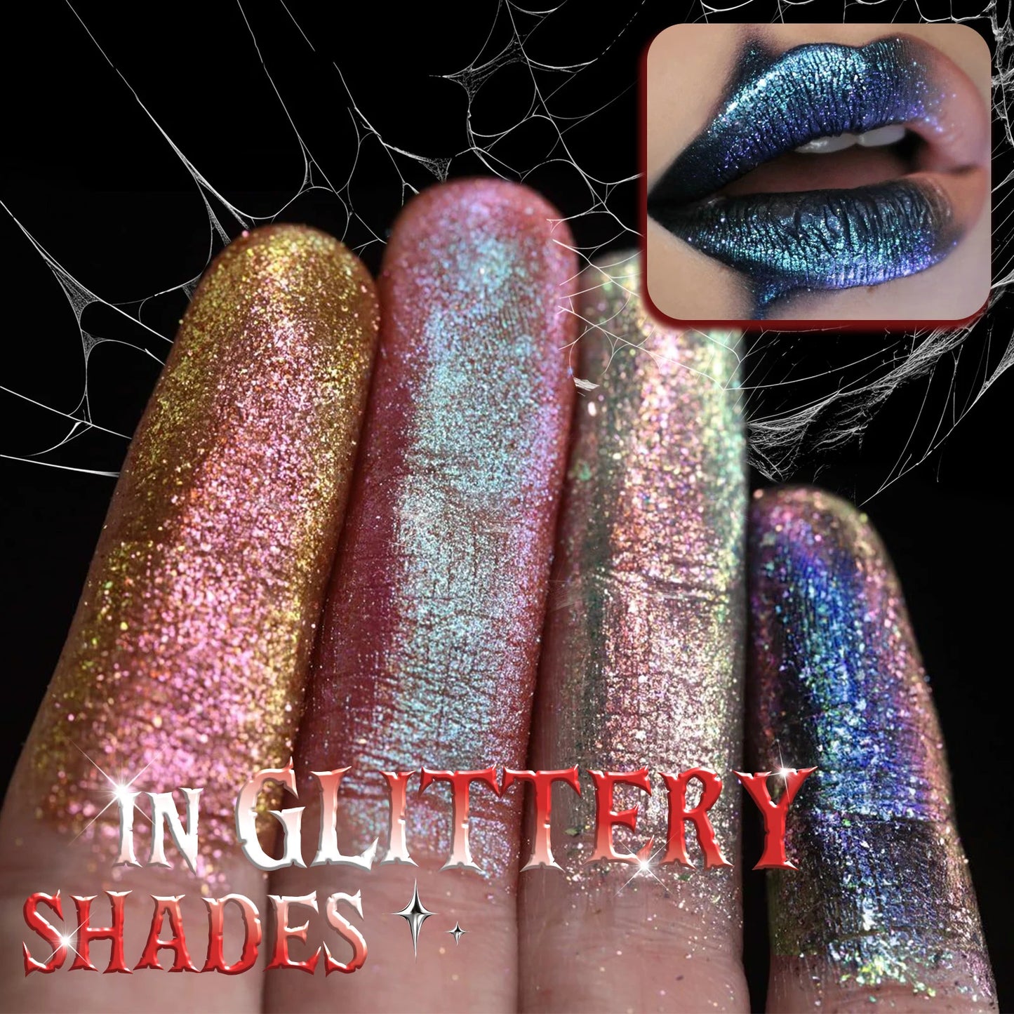 Metallic Glitter Velvet Lipstick – Waterproof Long-Lasting Shimmer
