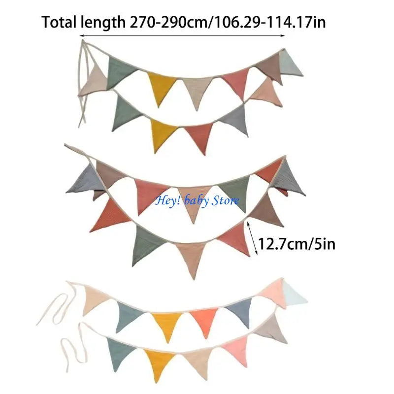 Multicolor Pennant Bunting Garland Flag | Baby Shower & Photos