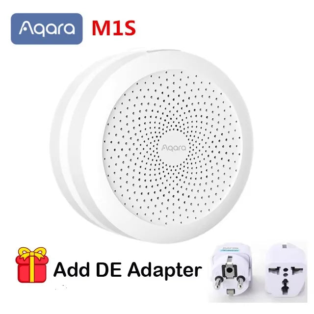 Aqara Smart Home Kits Zigbee Gateway Hub M1S Wireless Switch Lamp Door Motion Temperature Sensor for Mihome Homekit Peaceful Pleasures Health and Wellness Gateway add de plug