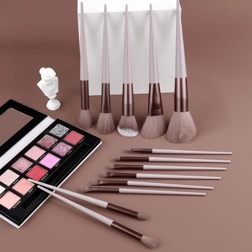 RUNTOIN 13-Piece Professional Makeup Brush Set – Travel Kit