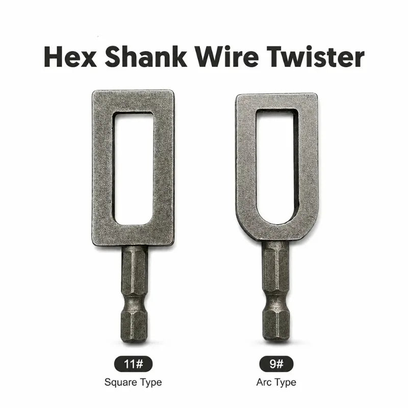 1/4 Hex Shank Wire Twisting Tool, Rebar Tie Wire Winder Drill Attachment, Fence Repair Construction Hardware Tool Box Cases Peaceful Pleasures Health and Wellness