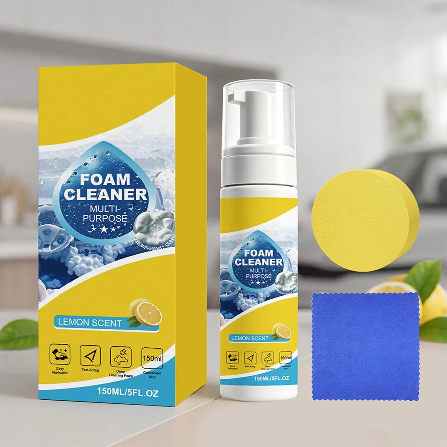 150ml Car Interior Foam Cleaner – Fabric, Leather & Upholstery