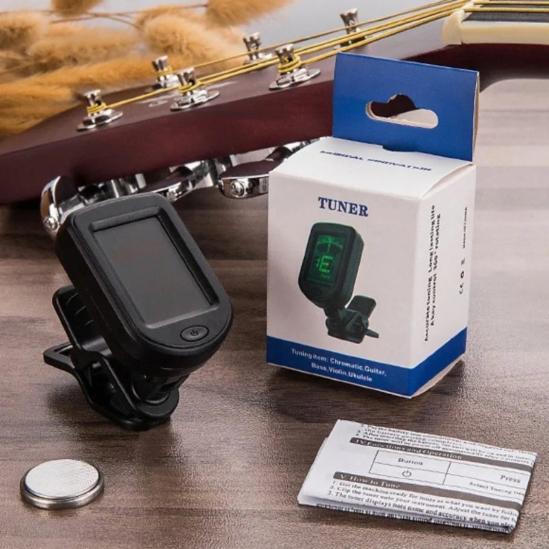 JOYO JT-09 Guitar Tuner Digital Clip-on Acoustic Bass Violin Ukulele