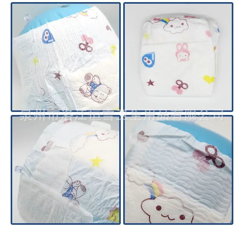 50pcs/1pack Wholesale Hot Sale Baby Pull Up Diapers Soft Light and Thin Breathable Super Absorbent Disposable Nappy for Newborns Peaceful Pleasures Health and Wellness