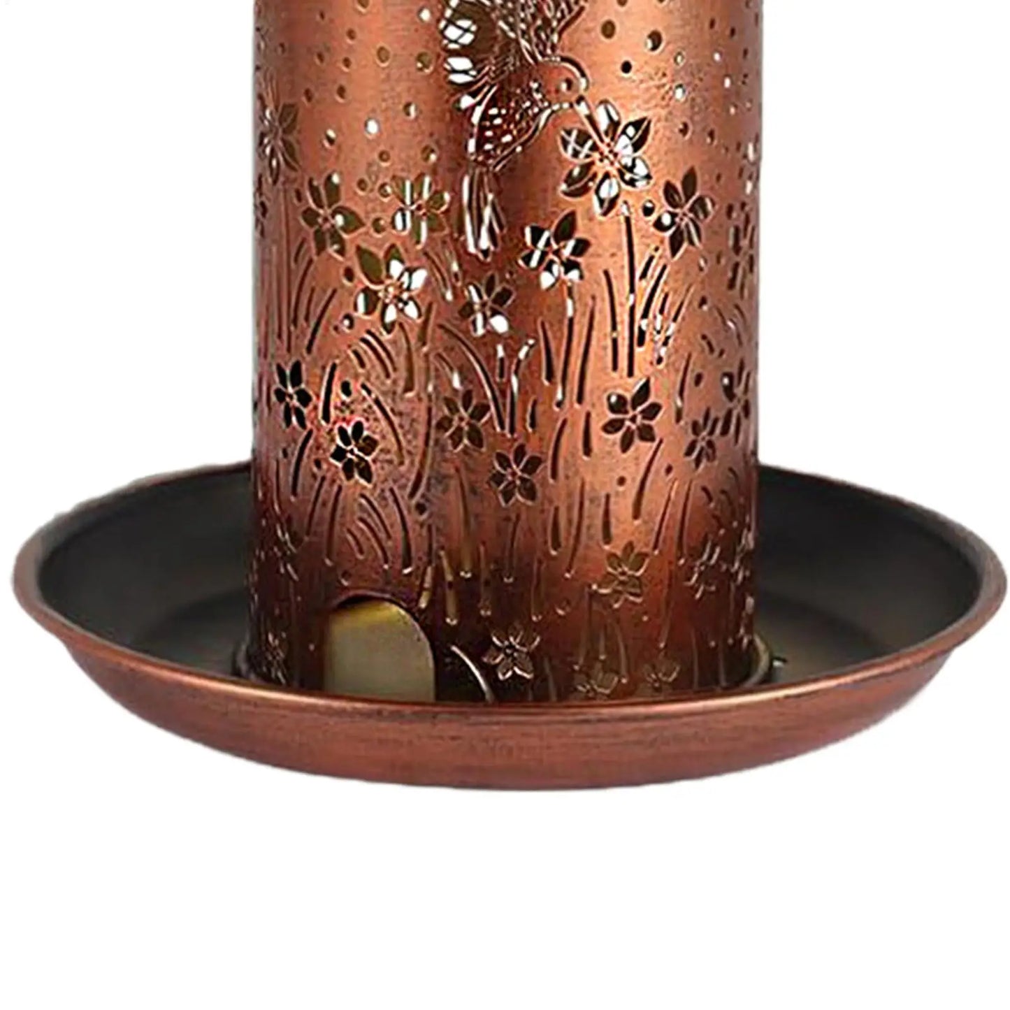 Solar Powered Bird Feeder Lantern | Waterproof Metal Garden Light Solar Bird Feeder Peaceful Pleasures Health and Wellness