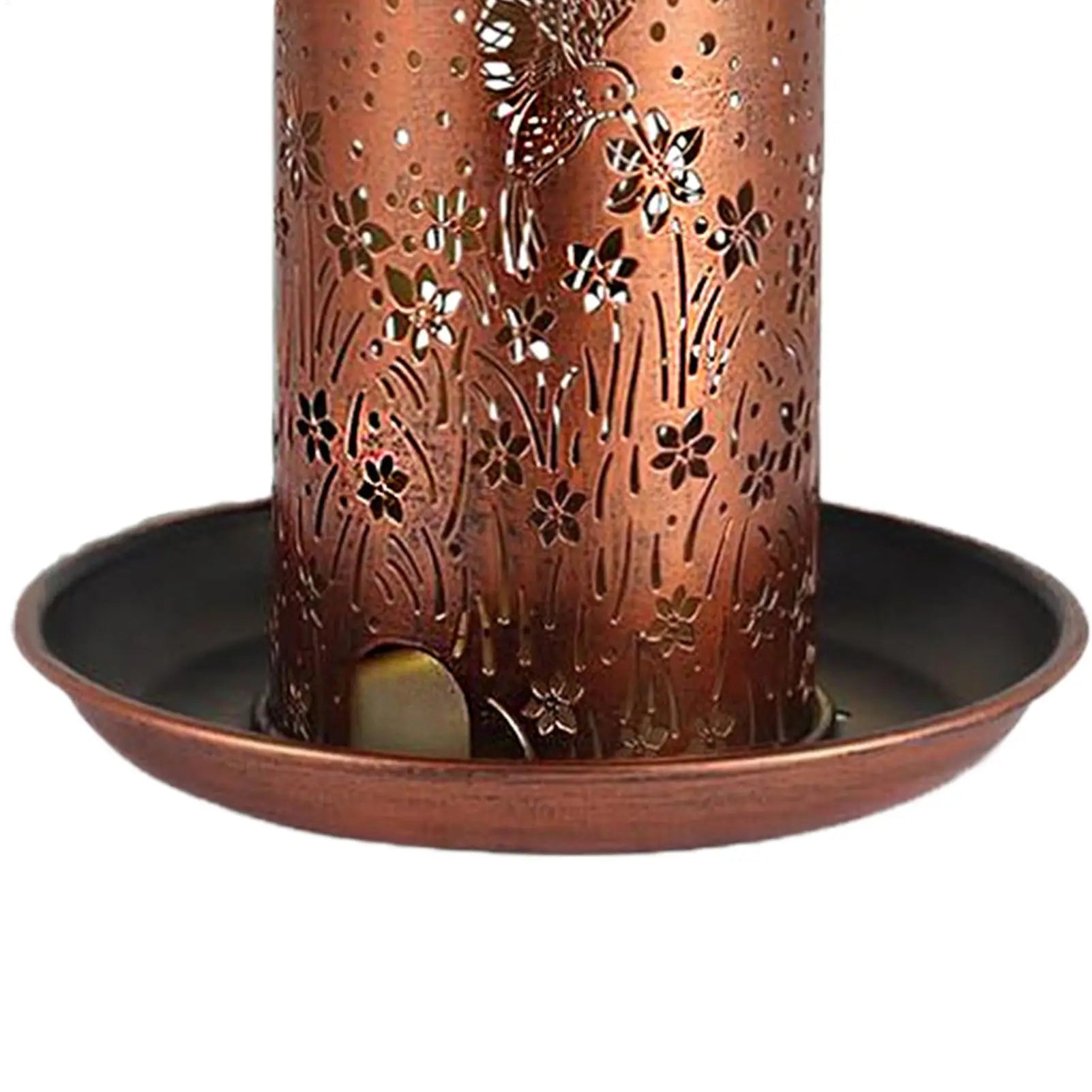Solar Powered Bird Feeder Lantern | Waterproof Metal Garden Light Solar Bird Feeder Peaceful Pleasures Health and Wellness