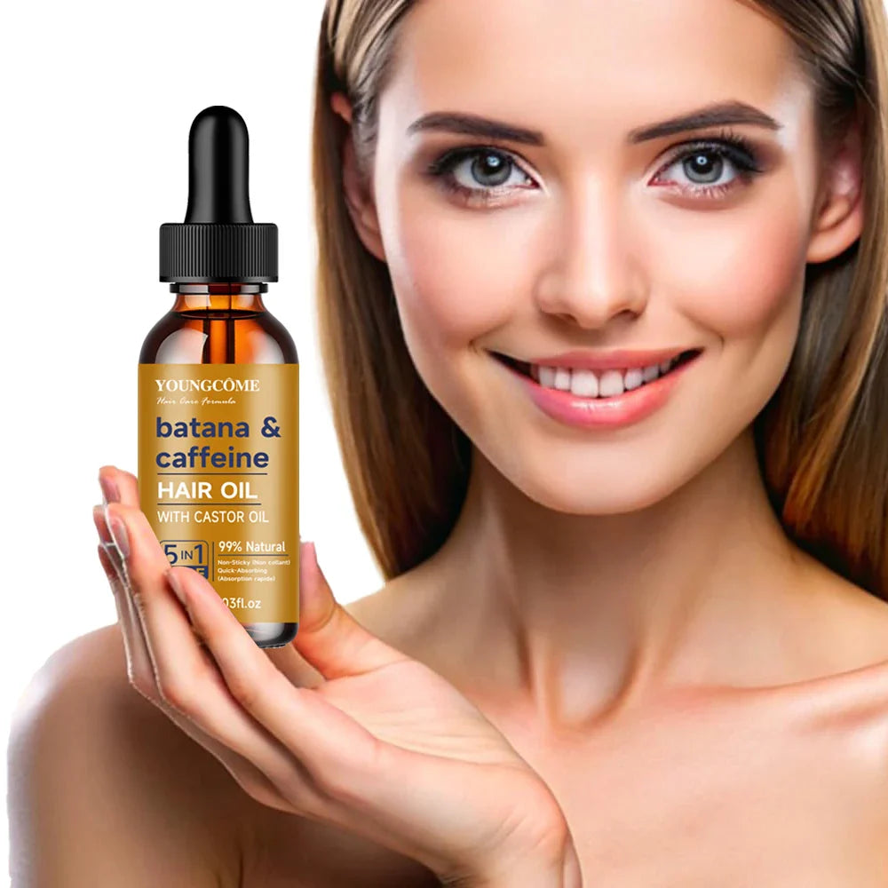 Batana & Caffeine Hair Treatment Oil – Strengthen & Condition
