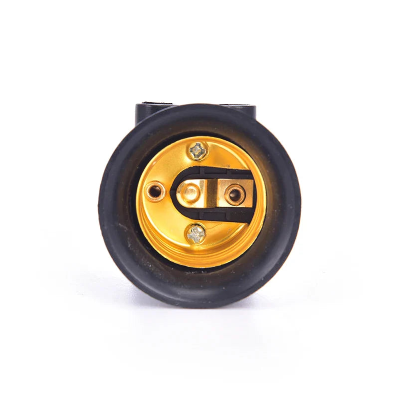 PBT Fireproof E27 Lamp Holder Adapter Socket with EU Plug
