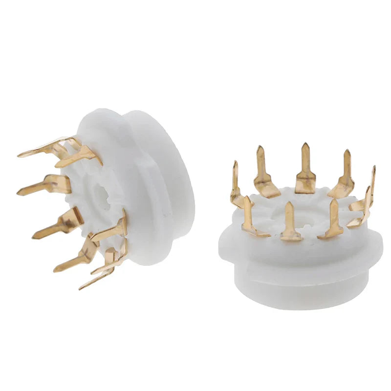 Gold-Plated 9-Pin Ceramic Tube Socket for 12AX7 ECC83 EL84