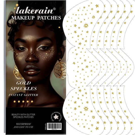 Glitter Freckle Face Tattoo Patches – 6 Sheets Sparkle Makeup Temporary Face Tattoo Oasis Select