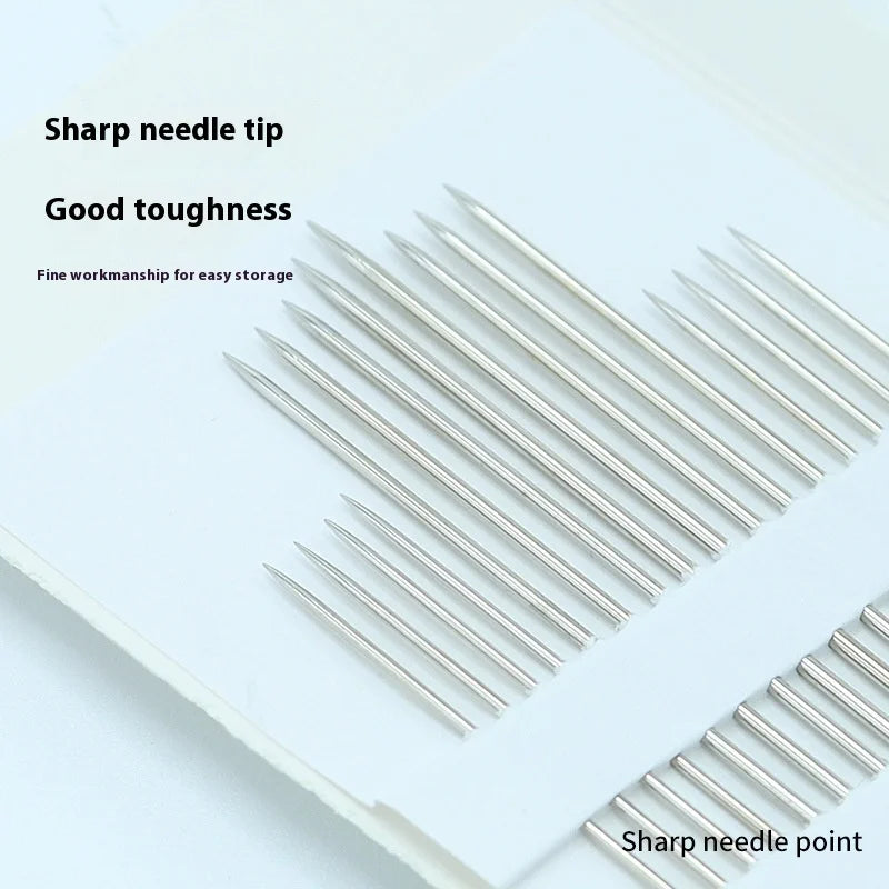Sewing Needles 16 Gold Tail 3/9 Multi purpose Hand Sewing Needles Fine Carbon Steel Hand Sewing Needles Peaceful Pleasures Health and Wellness