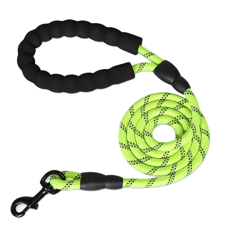 3m Reflective Dog Leash – Non-Slip Foam Handle, All Sizes