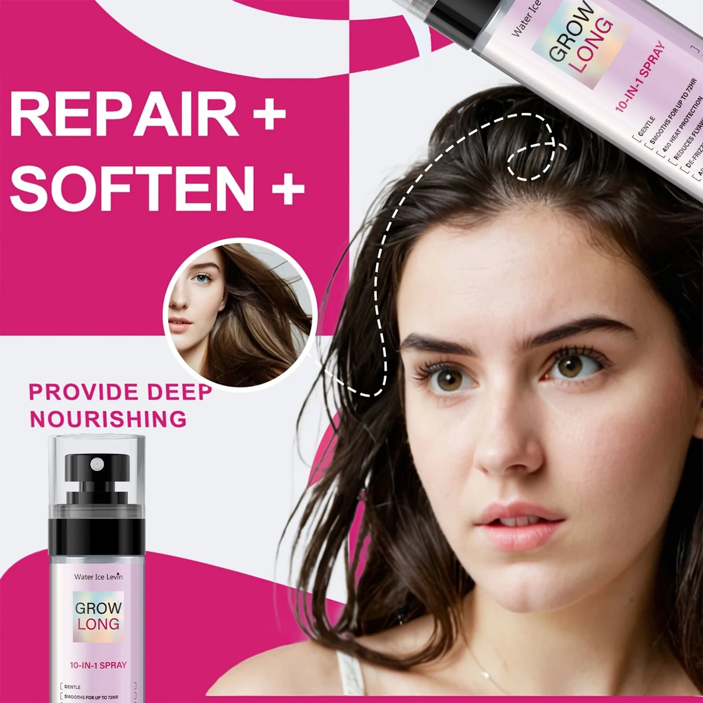 10-in-1 Leave-In Conditioner Spray for Long Hair | 100ml