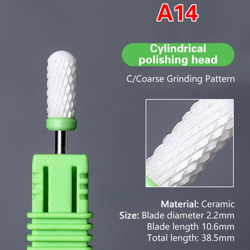 Ceramic Nail Drill Bit | Electric Manicure & Pedicure Tool
