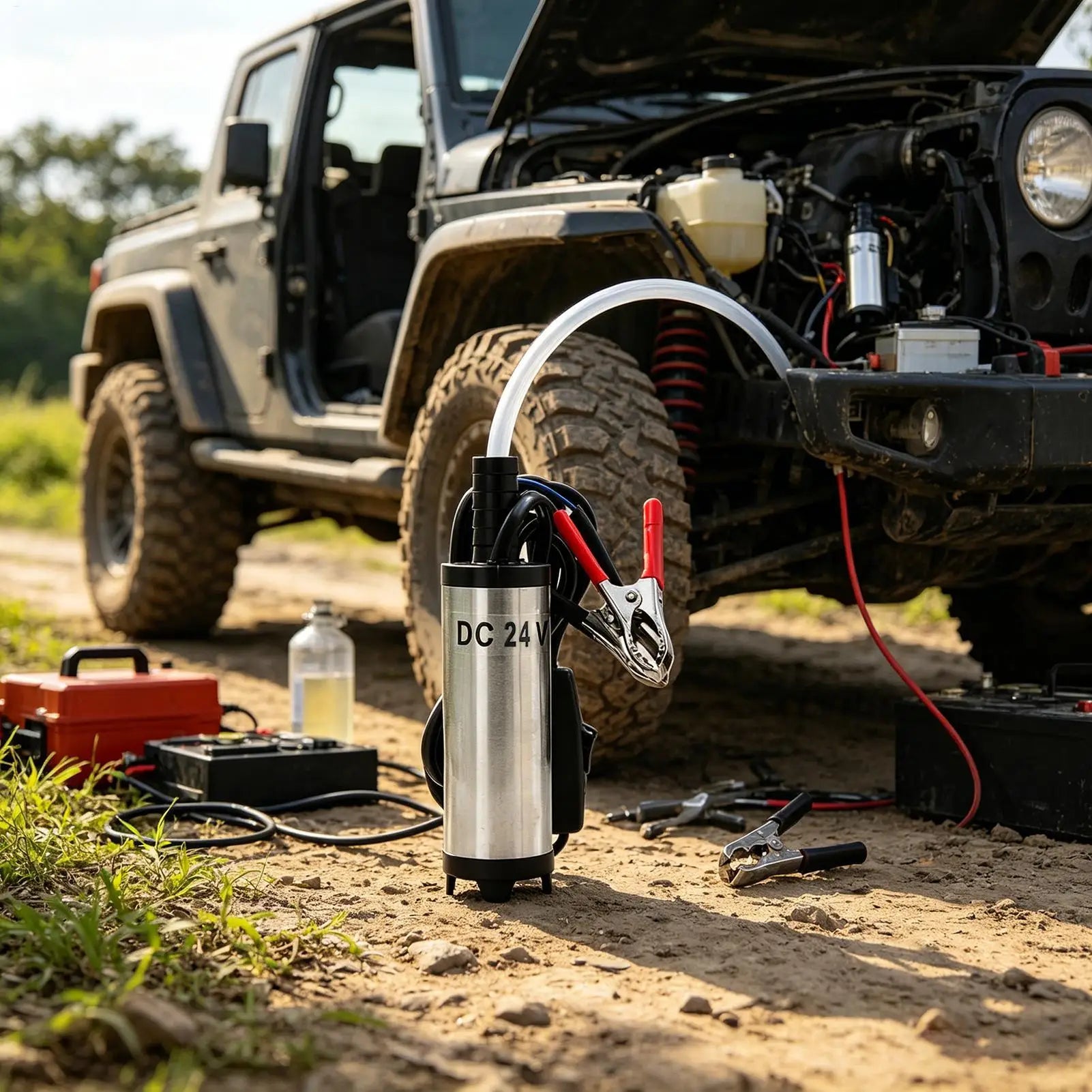 Transfer Pump Heavy Duty Multi Purpose Portable Water Dispenser 12V 24V 38mm Transfer Pump for Oil for Automotive Car Engine Peaceful Pleasures Health and Wellness