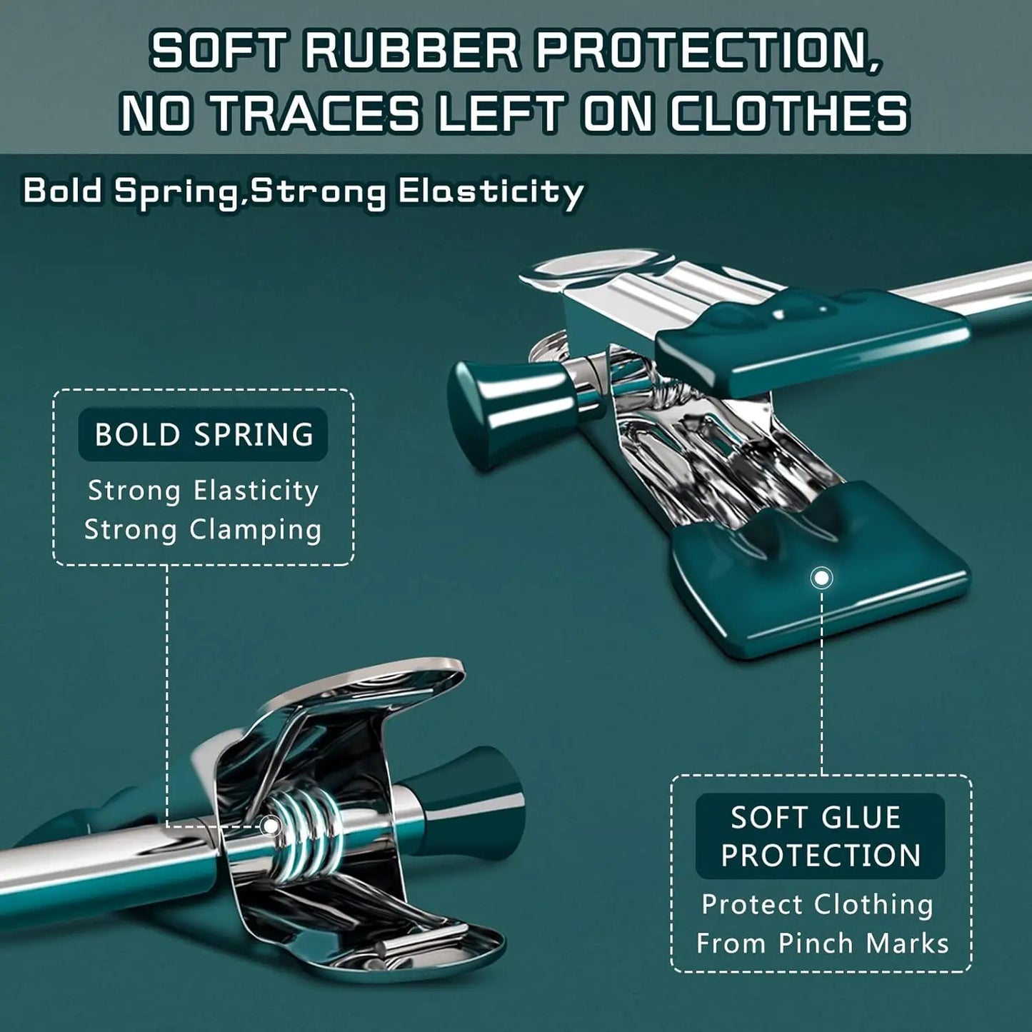 Adjustable Pants Hangers with Non-Slip Clips for Skirts & Jeans