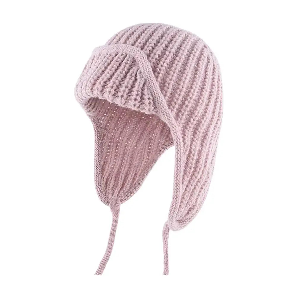 Women's Knit Trapper Ushanka Hat with Ear Flaps | Winter Beanie