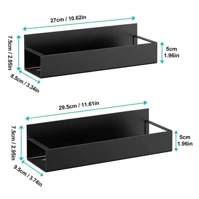 2pcs Magnetic Storage Shelf Household Kitchen Refrigerator Washing Machine Side Hanging Storage Rack, Multifunctional Storage Peaceful Pleasures Health and Wellness 2pcs