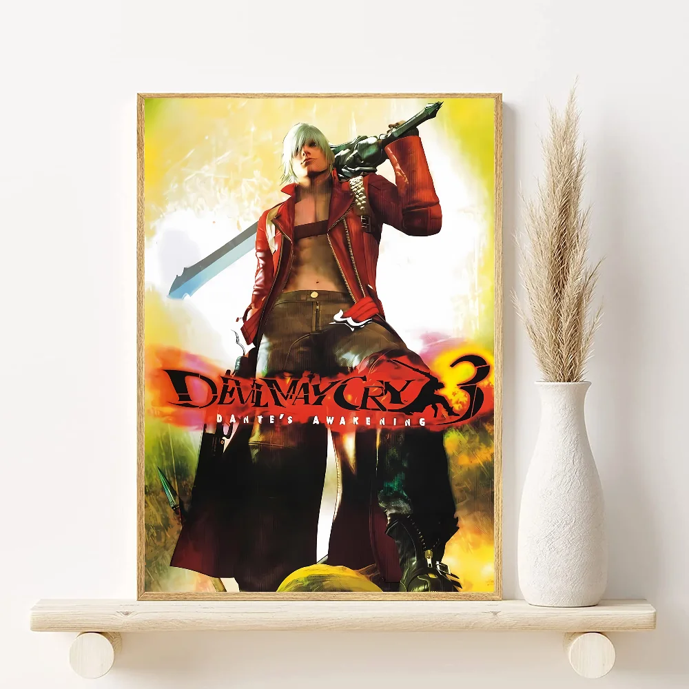 Devil May Cry Anime Poster HD Waterproof PVC Wall Art Decor
