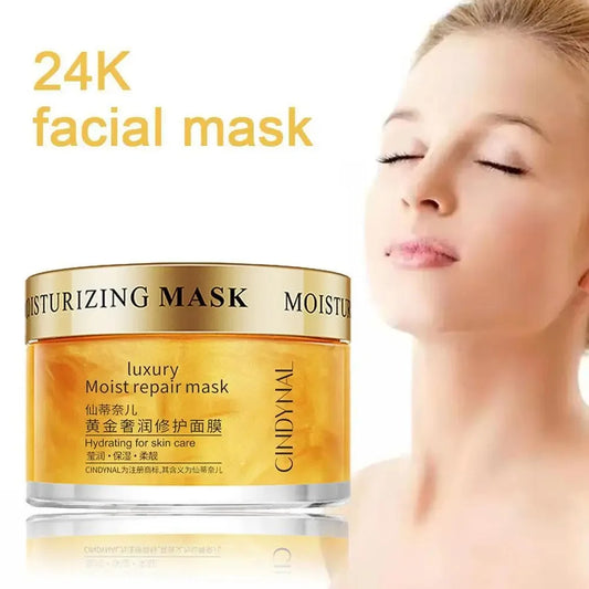 24K Gold Collagen Anti-Wrinkle Sleeping Face Cream 120g Sleeping Face Mask Peaceful Pleasures Health and Wellness