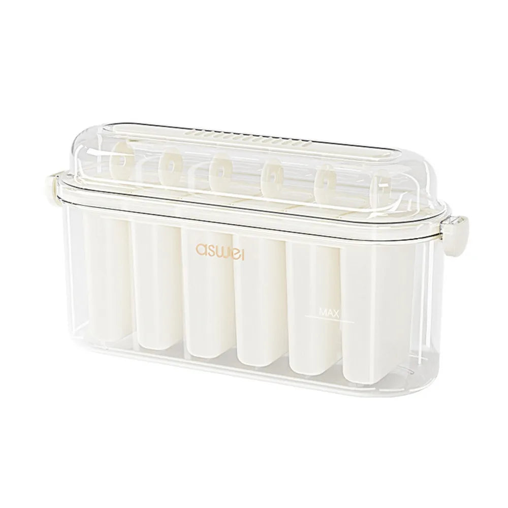 6-Cavity Popsicle Mold with Lid – Easy Release Ice Pop Maker